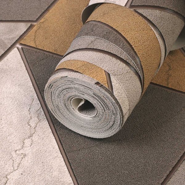 Papel Tapiz Hr7725 Figura Textura Moderno Gris Cafe Ocre - Image 3