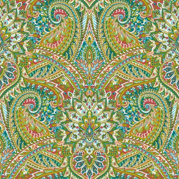 Papel Tapiz Sn5801 Figura Textura Plantas Clasico Verde 3d - Image 2
