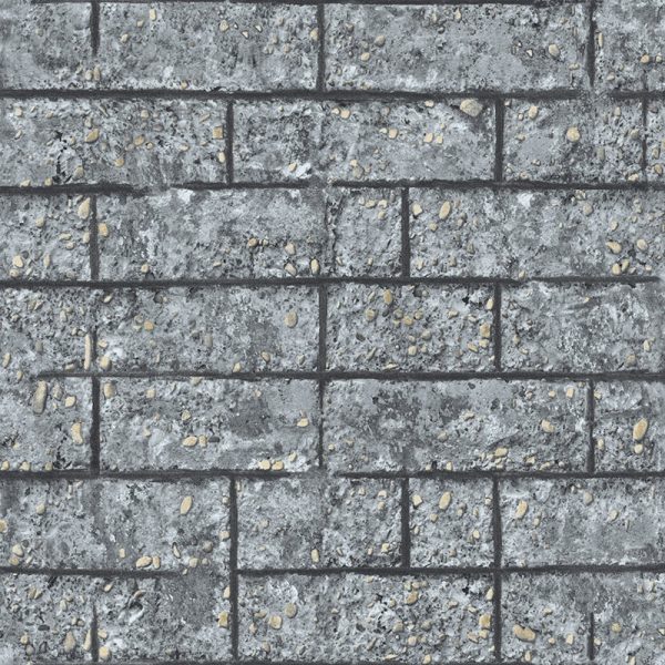 Papel Tapiz Sn998172 Textura Moderno Ladrillo Gris 3d - Image 2