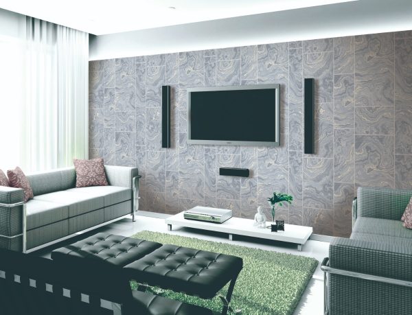Papel Tapiz 16c4001 5m2 Suede Marmol 3d Gris Claro Beige - Image 2