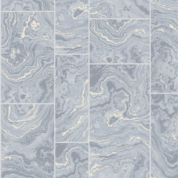 Papel Tapiz 16c4001 5m2 Suede Marmol 3d Gris Claro Beige