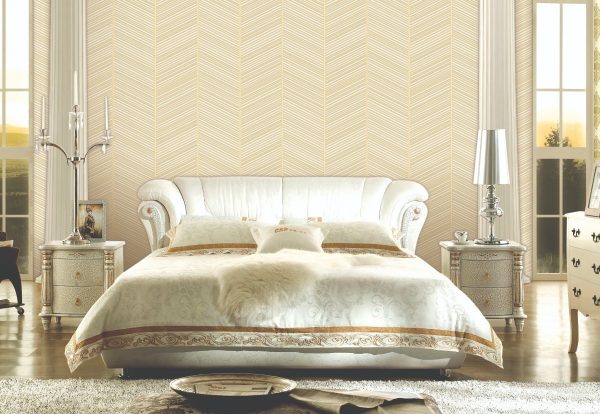 Papel Tapiz 16c5003 5m2 Suede Marmol 3d Lineas Beige Dorado - Image 2