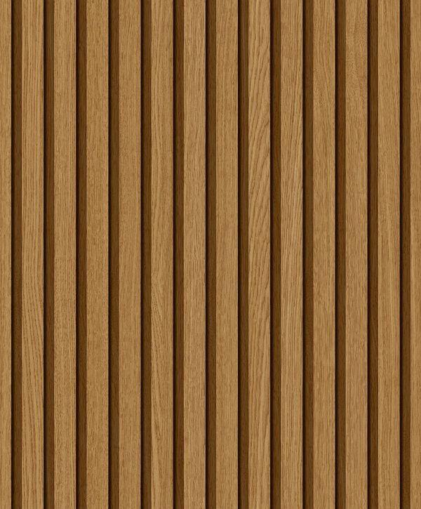 Papel Tapiz Ma160303 Lambrin Madera Café Claro