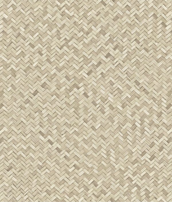 Papel Tapiz Ma160101 Wallpaperdeco Ratan Beige Arena