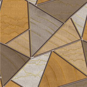 Papel Tapiz Hr7725 Figura Textura Moderno Gris Cafe Ocre