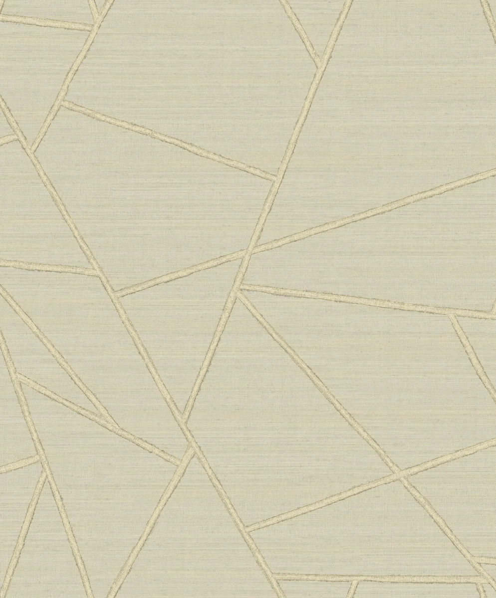 Papel Tapiz Lp260902 5m2 Textura Tela Retazos Triangulos