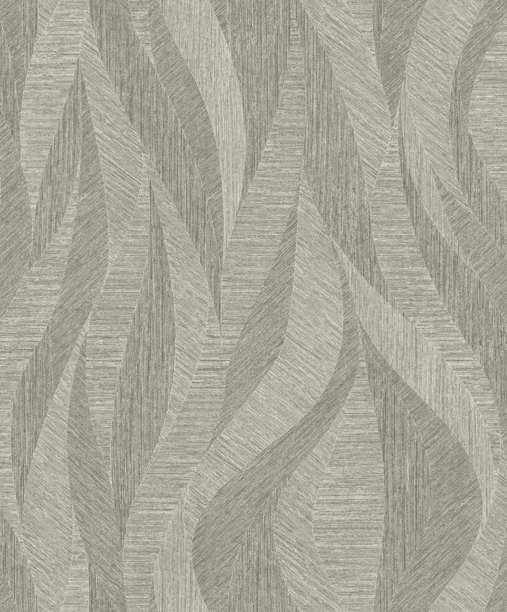 Papel Tapiz Lp261904 5m2 Textura Tela Hojas Caqui Beige